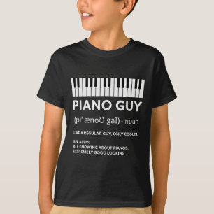 Jogador de Teclado Pianista Pianista de Camisa de