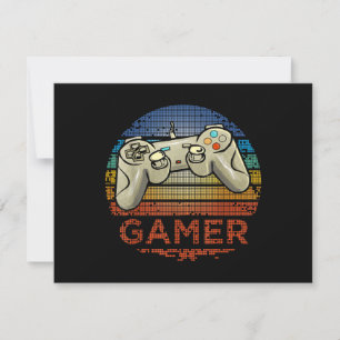 Jogador de Video Game Retro Gamer Meninos Meninas