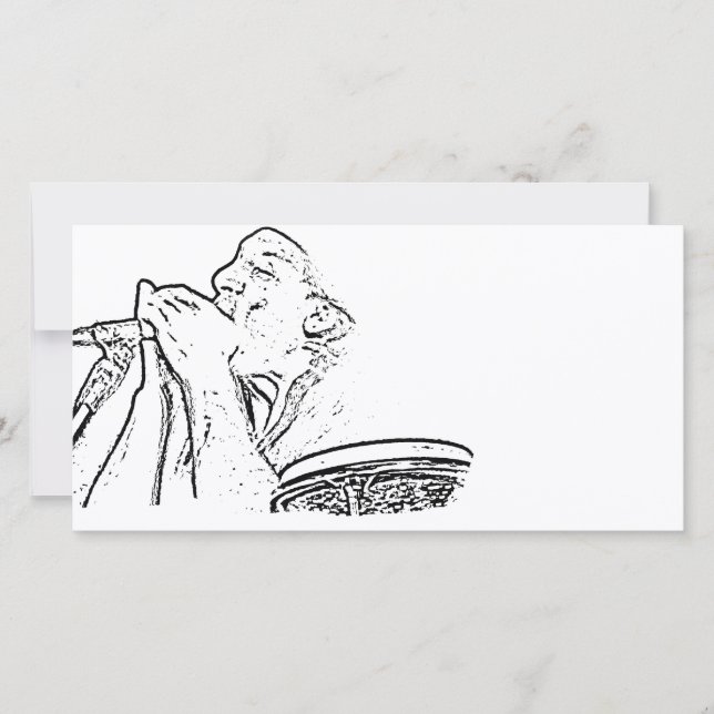 Jogador Harmonica com contorno do tambor (Frente)