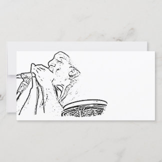 Jogador Harmonica com contorno do tambor