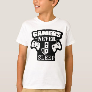 Jogador Nunca Dorme - Camisa Engraçada para Jogos