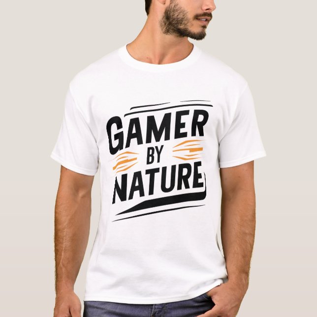 Jogador por natureza, T-Shirts de jogos (Frente)