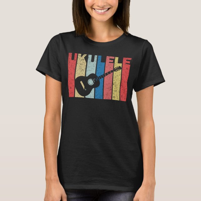 Jogador Ukulele do Camisetas Cute Uke (Frente)