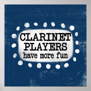 Jogadores Clarinet Têm Mais Arte De Muro De Poster