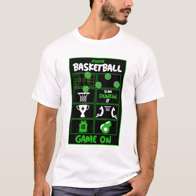 Jogadores de basquete de T-Shirt (Frente)