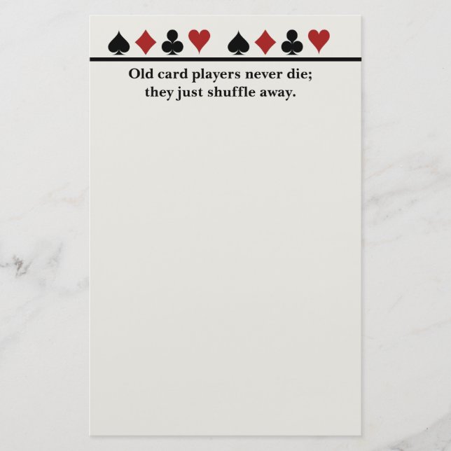 Jogadores de cartão idosos (Frente)