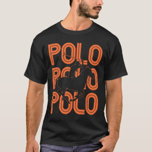 Jogadores de Polo Cavalo Ancorado Equestre