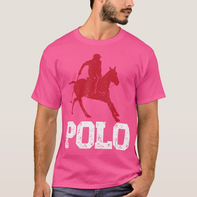 Jogadores de Polo Cavalo Ancorado Equestre (Frente)