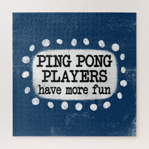 Jogadores Ping Pong Se Divertem Mais Quebra-cabeça