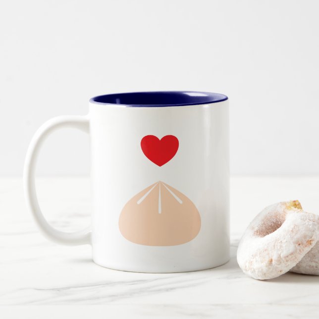 Jogando Azul 11oz. Caneca (Com Donut)