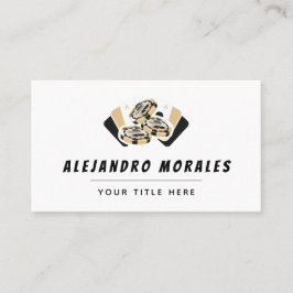 Jogando Cartões Ás de Peles Tema do Casino de Chip