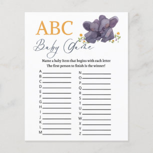 Jogo ABC de chá de bebê