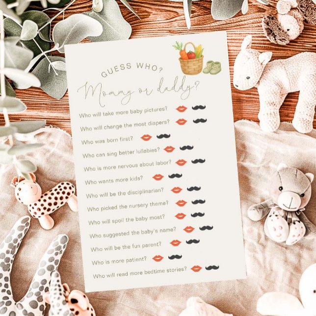 Jogo "Adivinha Quem" do Chá de fraldas crescido lo (Criador carregado)