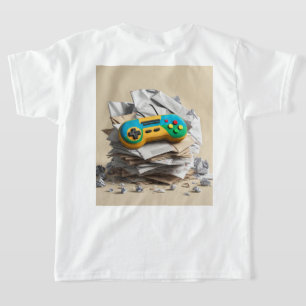 Jogo ativado: Design de camisa do Joypad de vídeo