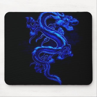 Jogo azul Mousepad do dragão