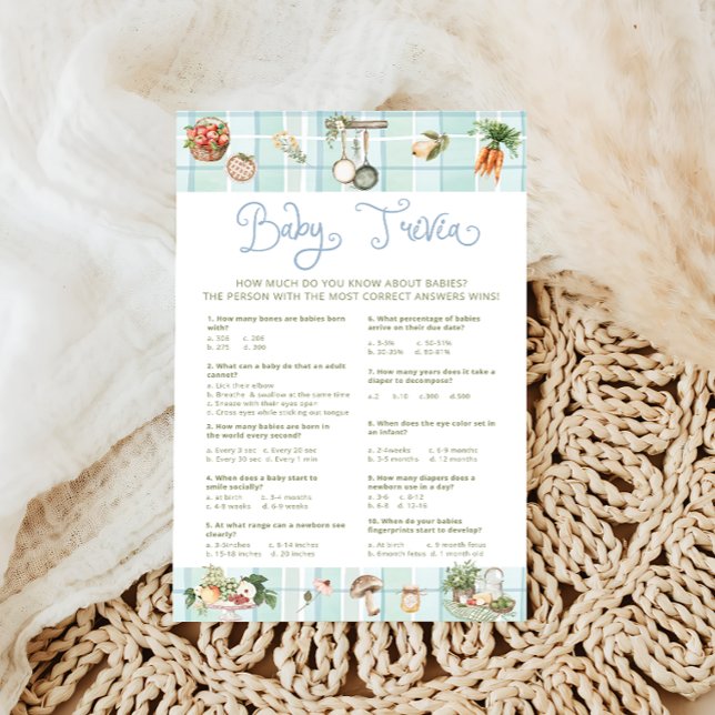 Jogo Baby Trivia, Vencedor De Mercado Localmente C (Criador carregado)