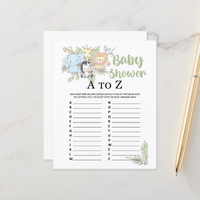 Jogo BabyShower (Frente/Verso In Situ)