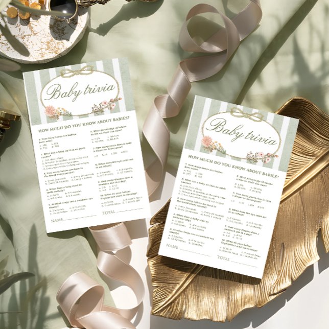 Jogo Bebê Chá de fraldas Arco Floral (Criador carregado)