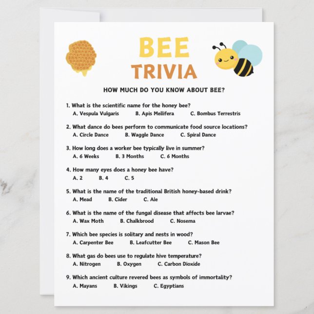 Jogo Bee Trivia (Frente)
