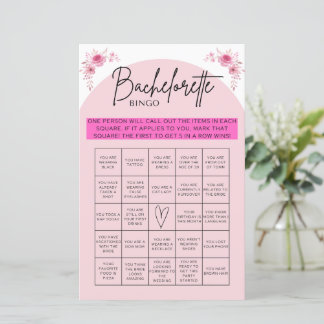 Jogo Bingo de Bachelorette