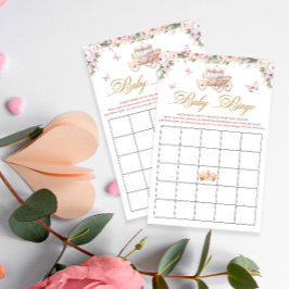 Jogo Bingo do Chá de fraldas da Princesa Carruagem