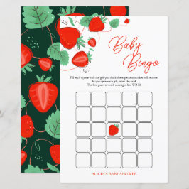 Jogo Bingo do Chá de fraldas de Berry