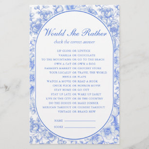 Jogo Bridal Ela Preferencialmente Algo Azul