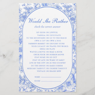 Jogo Bridal Ela Preferencialmente Algo Azul