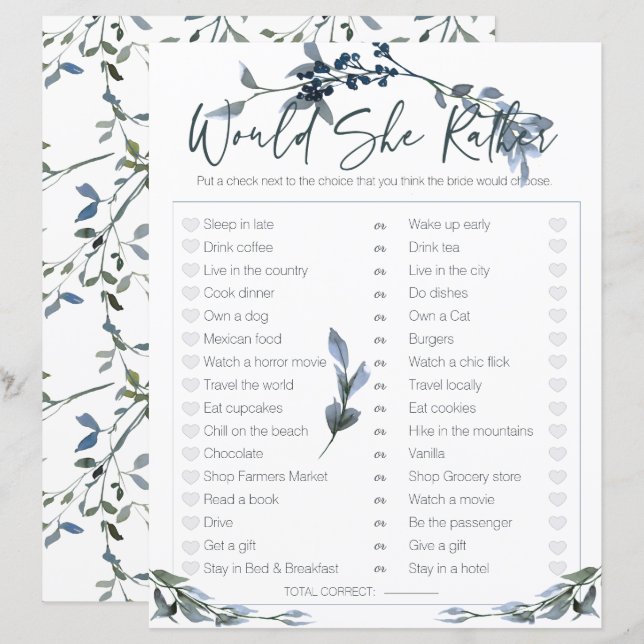 Jogo chá de panela Ela Preferencialmente Prata Sag (Frente/Verso)