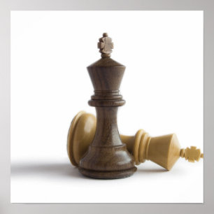 Jogo Chess sobre Poster