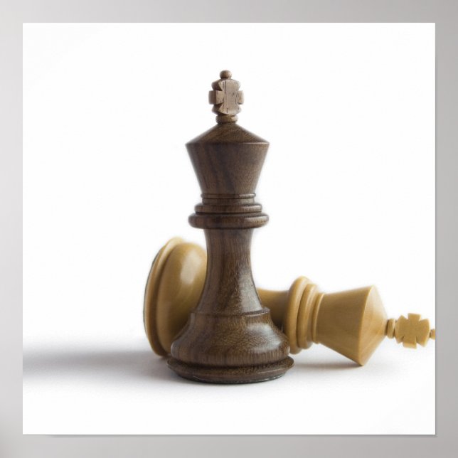 Jogo Chess sobre Poster (Frente)