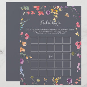 Jogo Clássico Azul Selvagem Bridal Floral