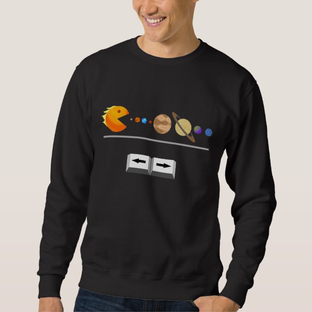 Jogo com camisetas engraçadas dos planetas (Frente)