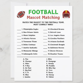 Jogo Correspondente de Mascote de Futebol