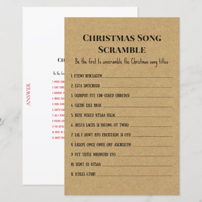 Jogo da Festa de Natal Russo da Família, IMPRESSO (Frente/Verso)