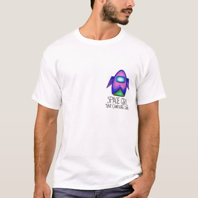 Jogo da menina do espaço: T-shirt (Frente)