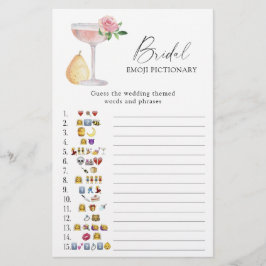Jogo de adivinhação com emojis de Prosecco Rosa pa