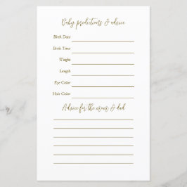 Jogo de Adivinhação do Chá de fraldas Watercolor B