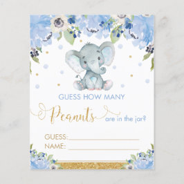 Jogo de Advinhação de Amendoins do Elefante Floral