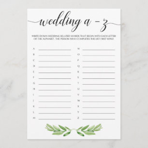 Jogo de Alfabetização de Casamento de Chá de Jardi