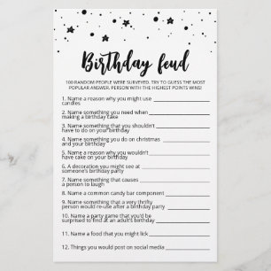 Jogo de Aniversário com Respostas