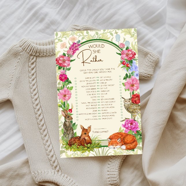 Jogo de Aniversário Florestal Wild One (Criador carregado)