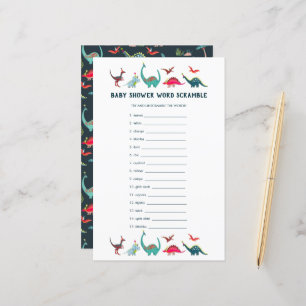 Jogo de Bebê Mistura Palavras de Dinossauro Fofo C