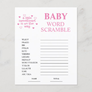 Jogo de Bebê Scramble Rosa