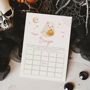 Jogo de Bingo Boo Pequeno de Halloween Rosa