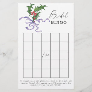 Jogo de bingo chá de panela de inverno