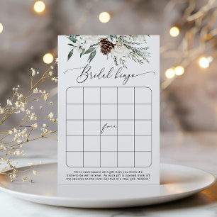 Jogo de bingo chá de panela verde-inverno