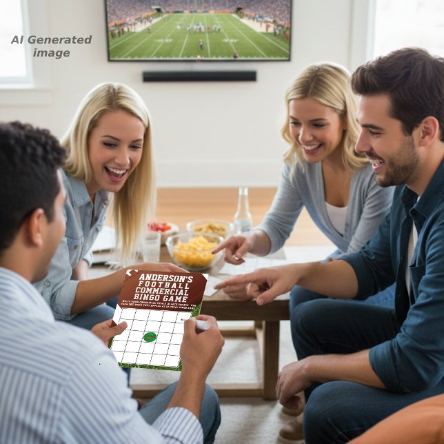 Jogo de Bingo de Anúncios de Futebol Americano (Criador carregado)