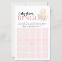 Jogo de Bingo de Chá de Bebê | Menina Retriever Do