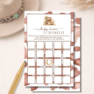 Jogo de Bingo de Chá de Bebê Western Rústico
